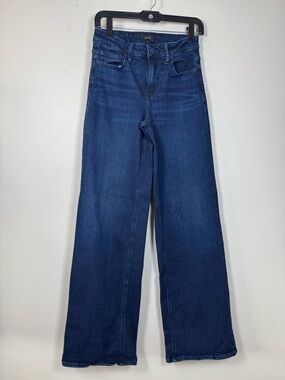 Quince Indigo Wide-Leg High-Rise Jeans 26
